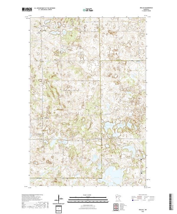 USGS Topographic Map – Rollag