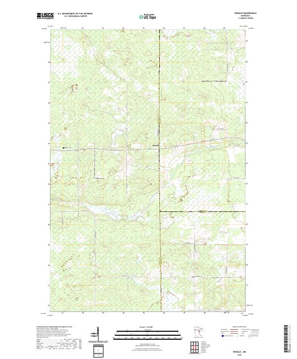 USGS Topographic Map – Ronald