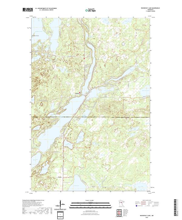 USGS Topographic Map – Roosevelt Lake