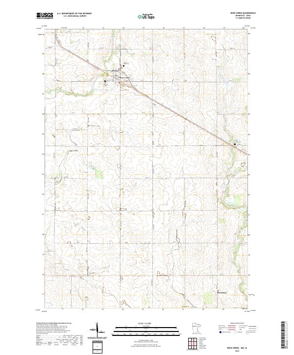 USGS Topographic Map – Rose Creek