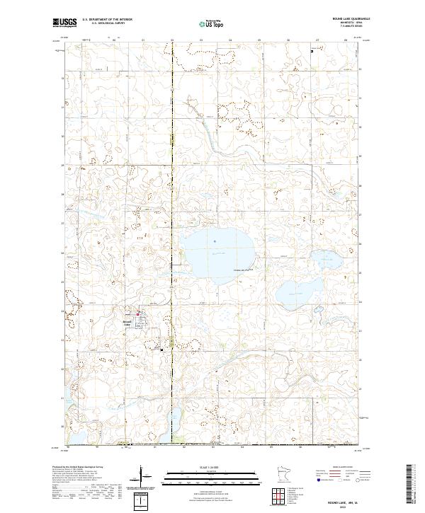 USGS Topographic Map – Round Lake