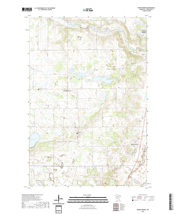 USGS Topographic Map – Round Prairie