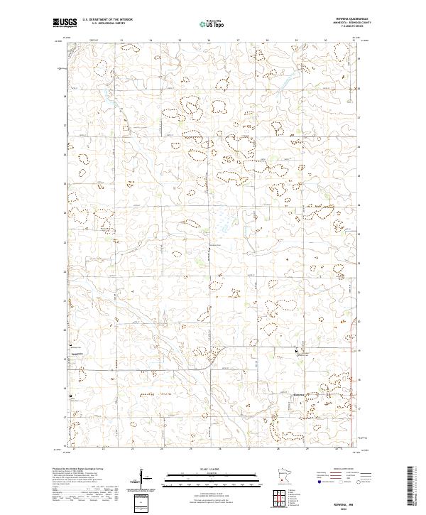 USGS Topographic Map – Rowena