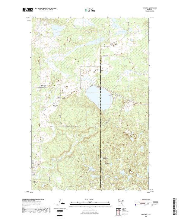 USGS Topographic Map – Roy Lake
