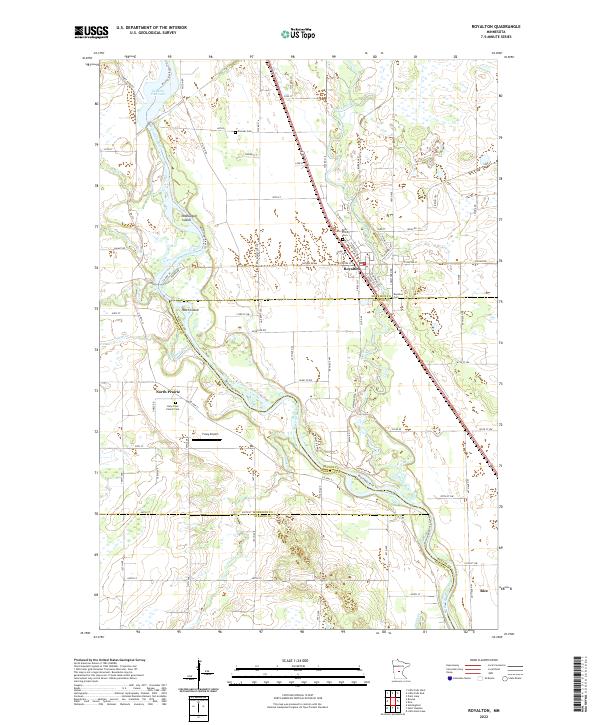 USGS Topographic Map – Royalton