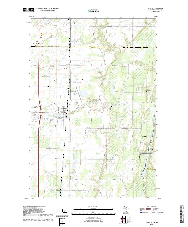 USGS Topographic Map – Rush City