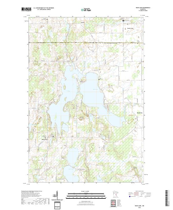 USGS Topographic Map – Rush Lake