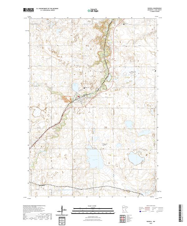 USGS Topographic Map – Russell