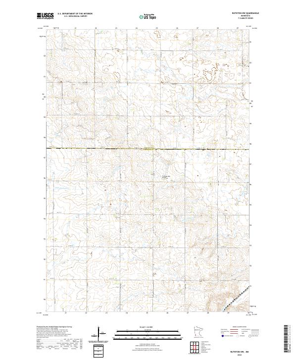 USGS Topographic Map – Ruthton NW