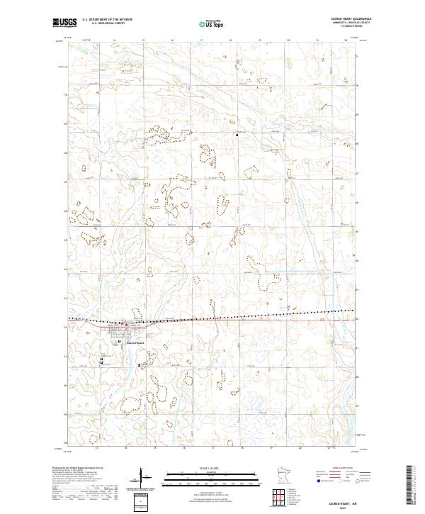 USGS Topographic Map – Sacred Heart