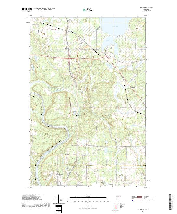 USGS Topographic Map – Saginaw