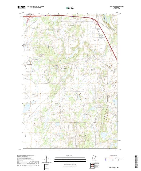 USGS Topographic Map – Saint Augusta