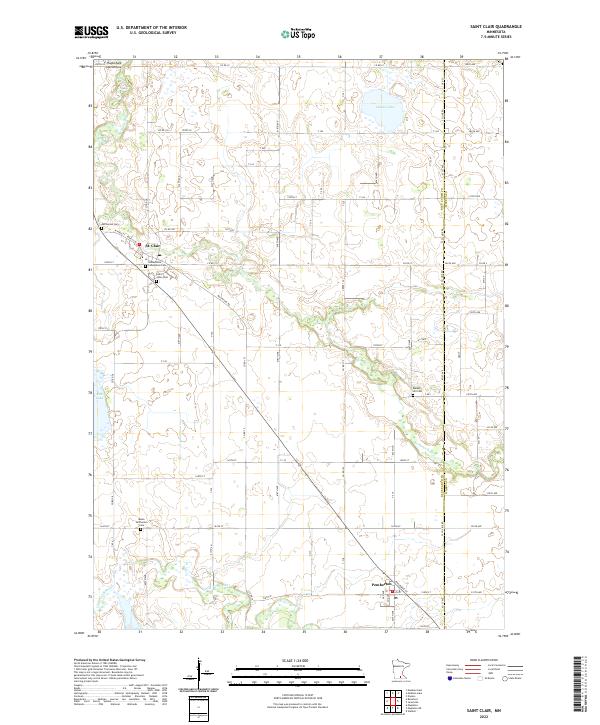 USGS Topographic Map – Saint Clair