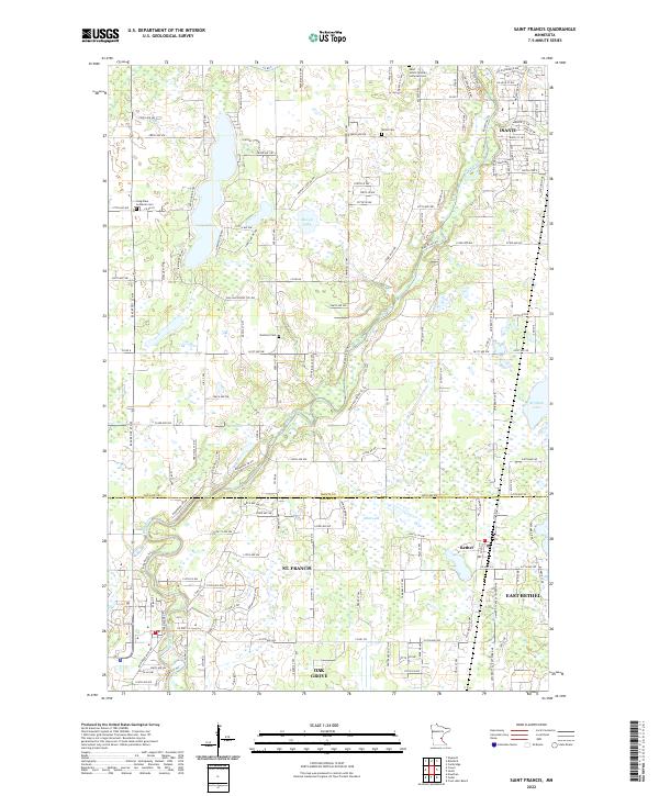 USGS Topographic Map – Saint Francis