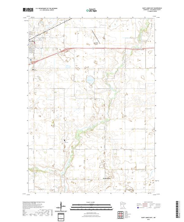 USGS Topographic Map – Saint James East