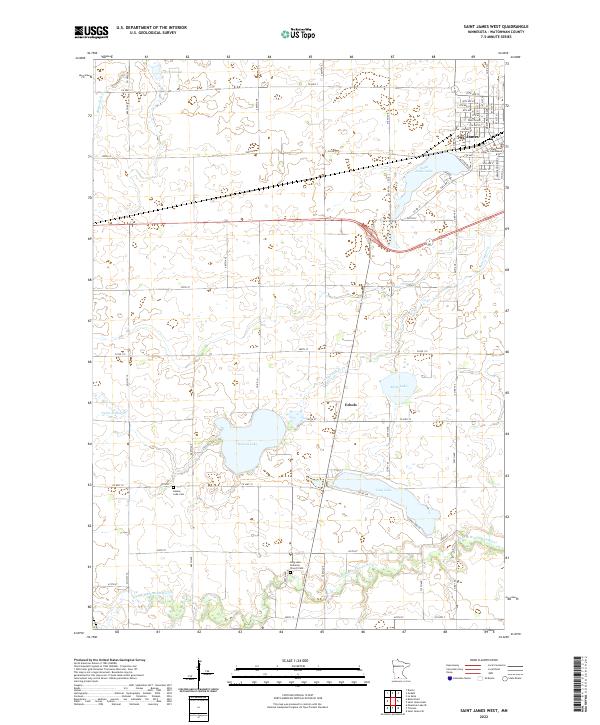 USGS Topographic Map – Saint James West