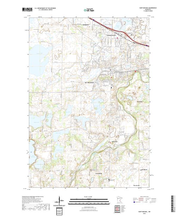 USGS Topographic Map – Saint Michael