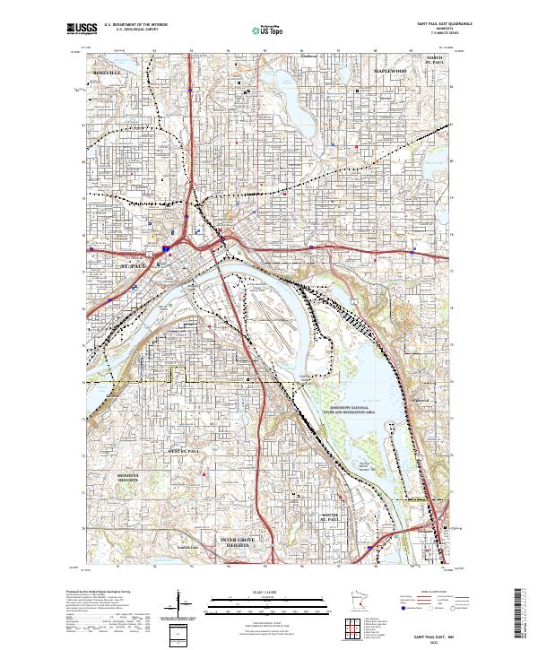 USGS Topographic Map – Saint Paul East