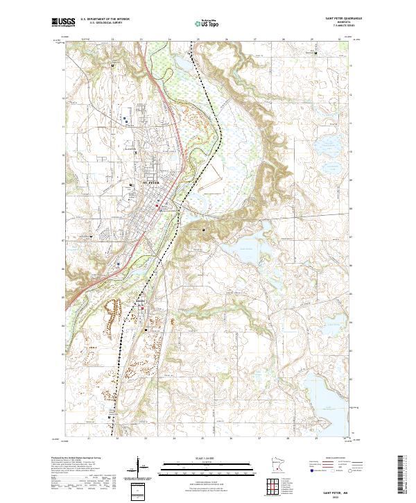 USGS Topographic Map – Saint Peter