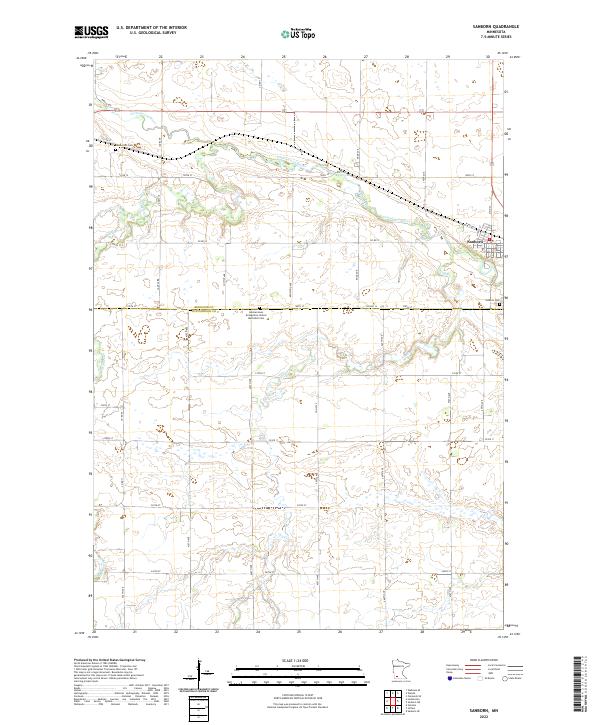 USGS Topographic Map – Sanborn