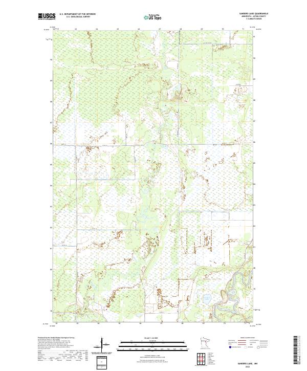 USGS Topographic Map – Sanders Lake