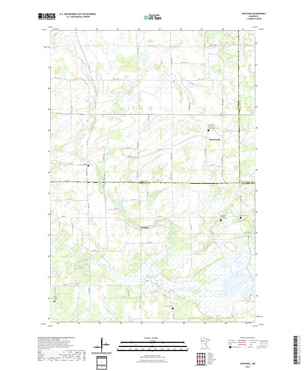 USGS Topographic Map – Santiago