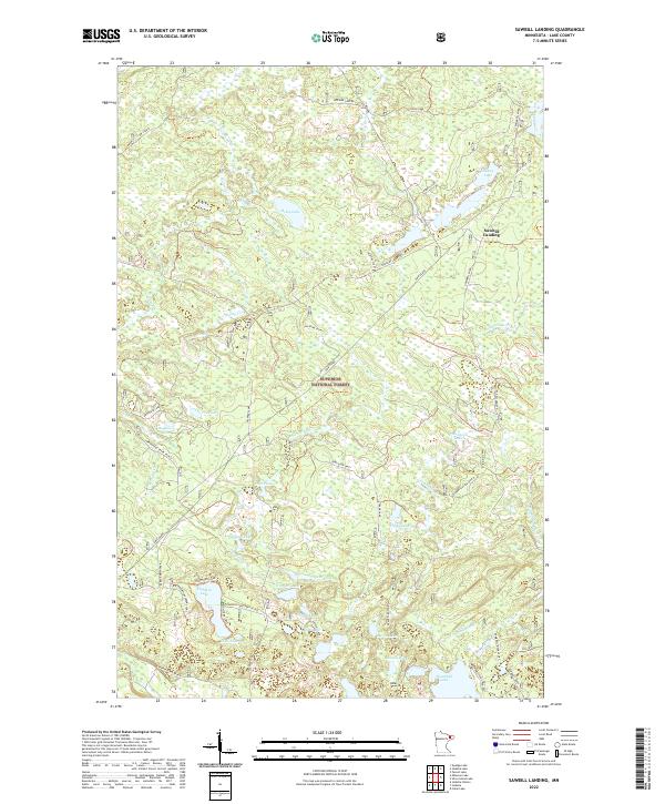 USGS Topographic Map – Sawbill Landing