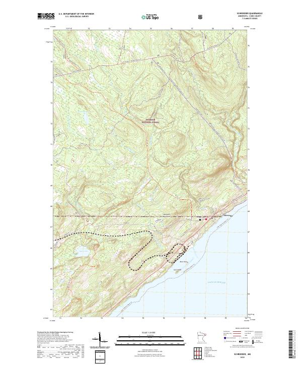 USGS Topographic Map – Schroeder