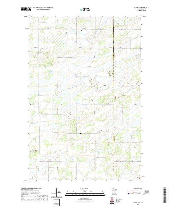 USGS Topographic Map – Sebeka SW