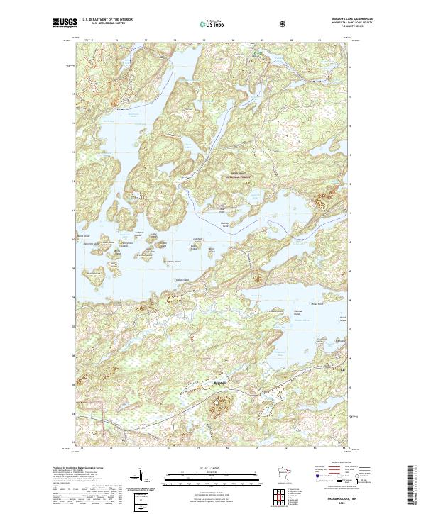 USGS Topographic Map – Shagawa Lake