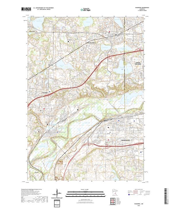 USGS Topographic Map – Shakopee