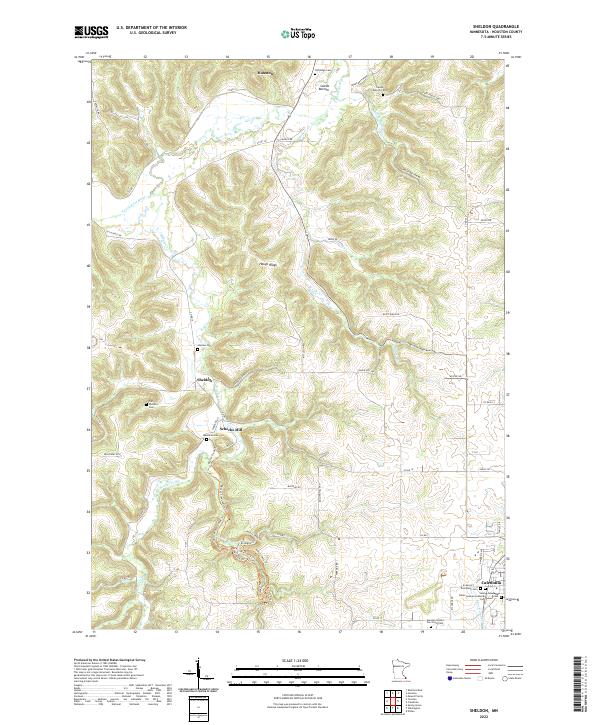 USGS Topographic Map – Sheldon