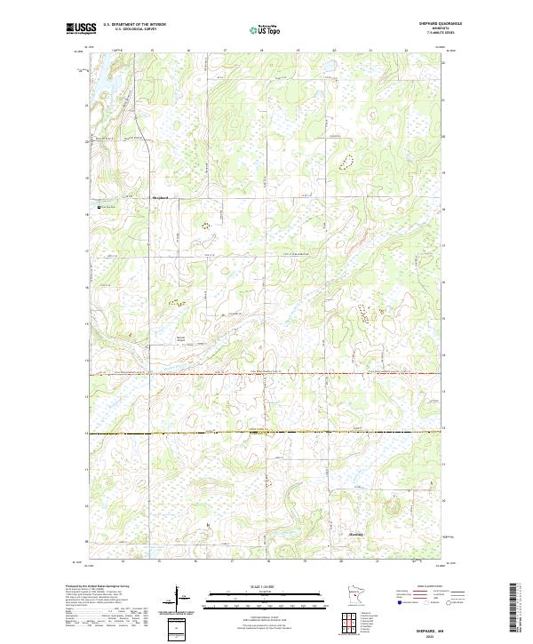 USGS Topographic Map – Shephard