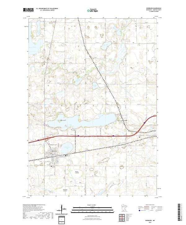 USGS Topographic Map – Sherburn