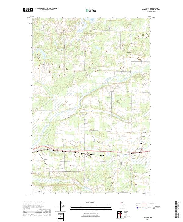 USGS Topographic Map – Shevlin