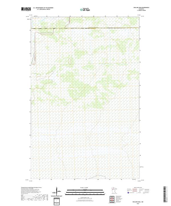 2022 Map of Shilling Dam, 2022 Print