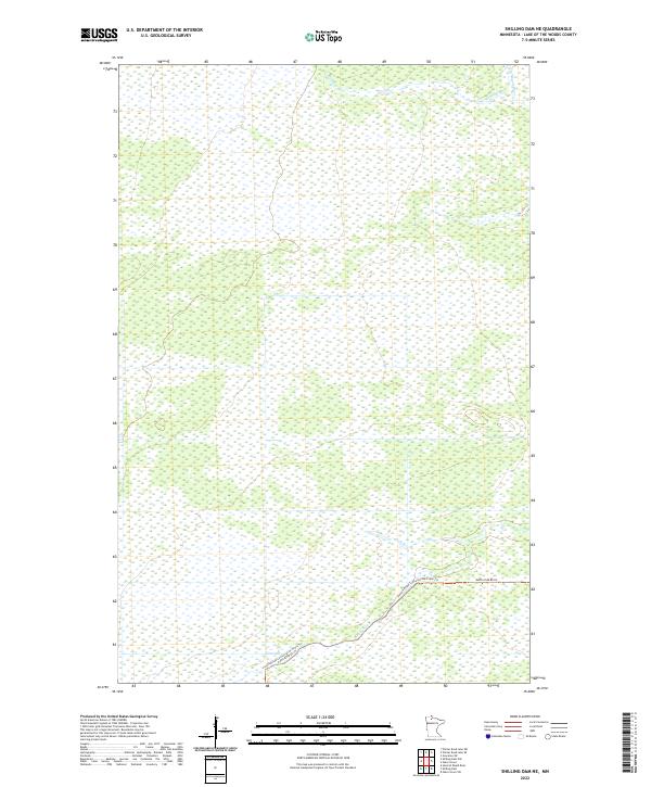 USGS Topographic Map – Shilling Dam NE