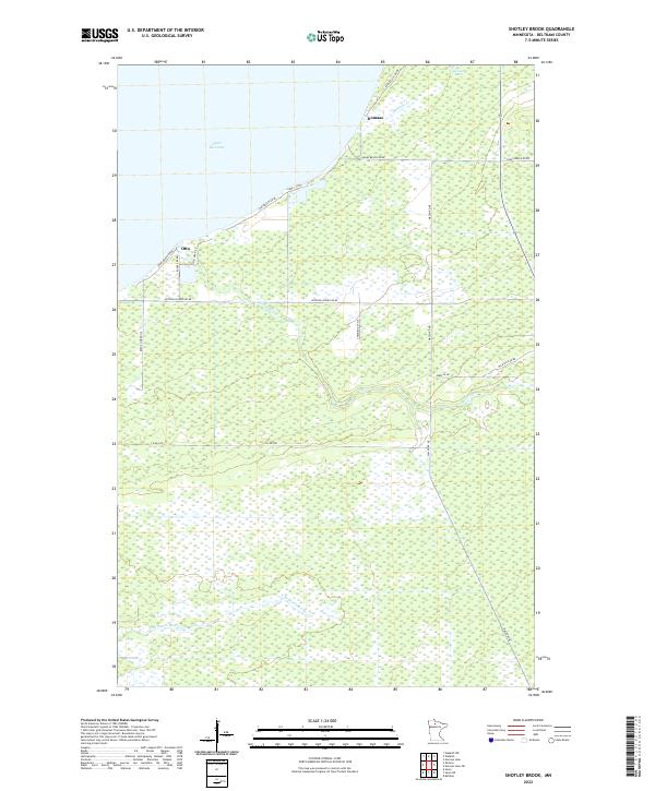 USGS Topographic Map – Shotley Brook