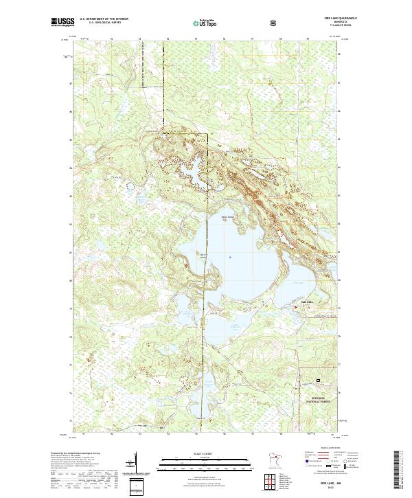 USGS Topographic Map – Side Lake