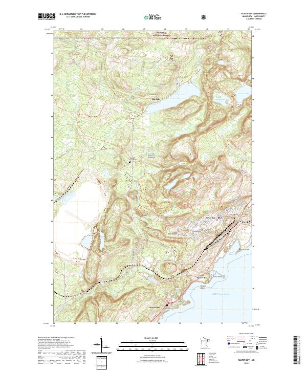 USGS Topographic Map – Silver Bay