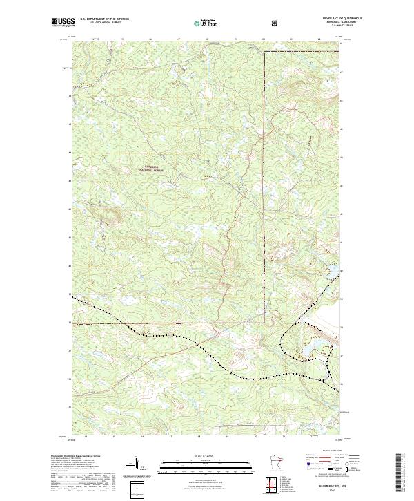 USGS Topographic Map – Silver Bay SW