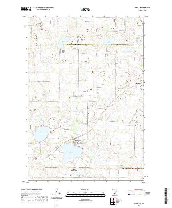 USGS Topographic Map – Silver Lake