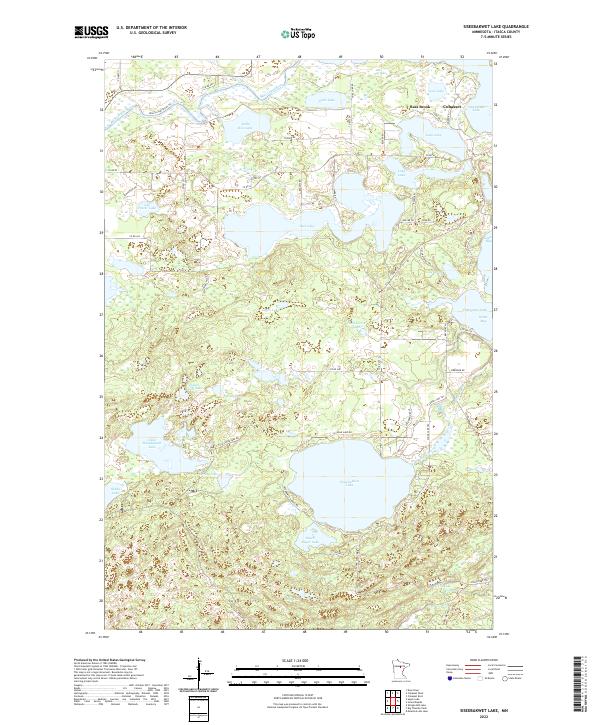 USGS Topographic Map – Siseebakwet Lake