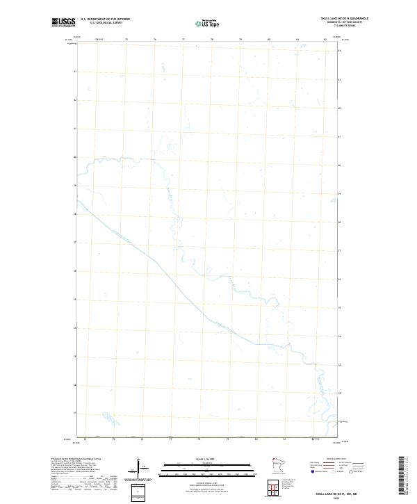 2022 Map of Skull Lake NE OE N, 2022 Print