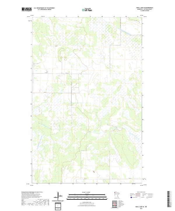 USGS Topographic Map – Skull Lake SE