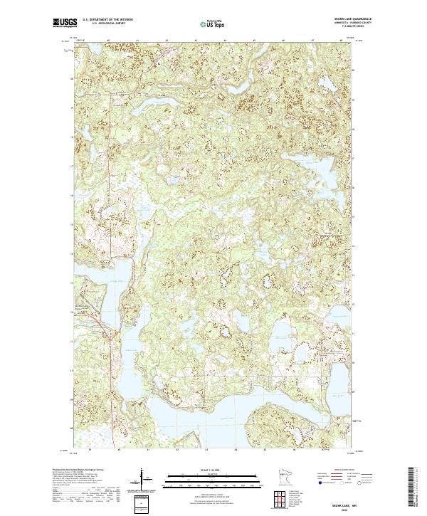 USGS Topographic Map – Skunk Lake