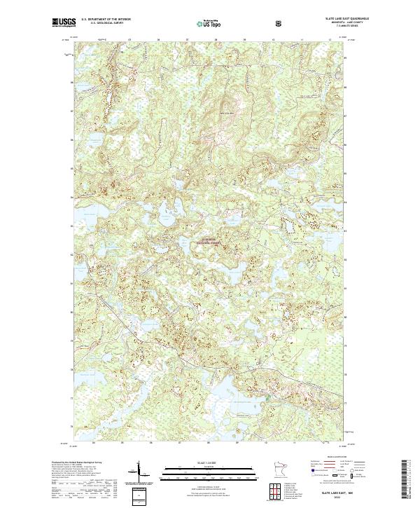 USGS Topographic Map – Slate Lake East