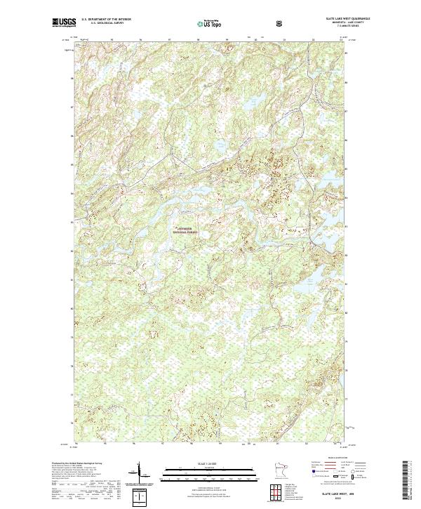 USGS Topographic Map – Slate Lake West