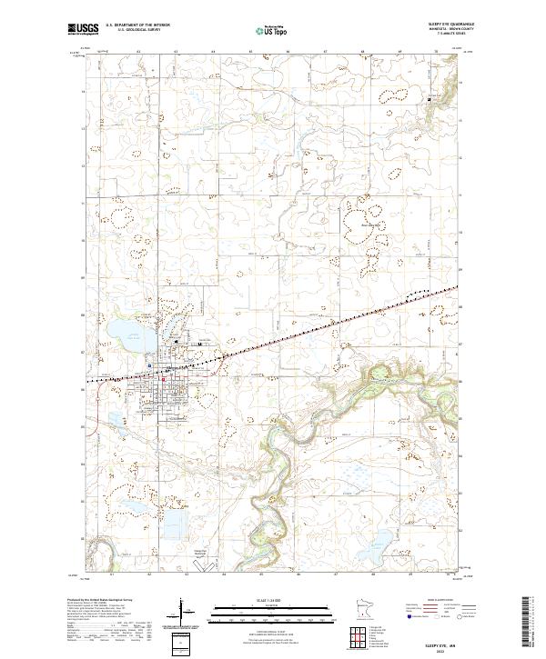 USGS Topographic Map – Sleepy Eye