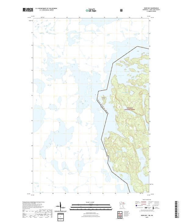USGS Topographic Map – Snow Bay